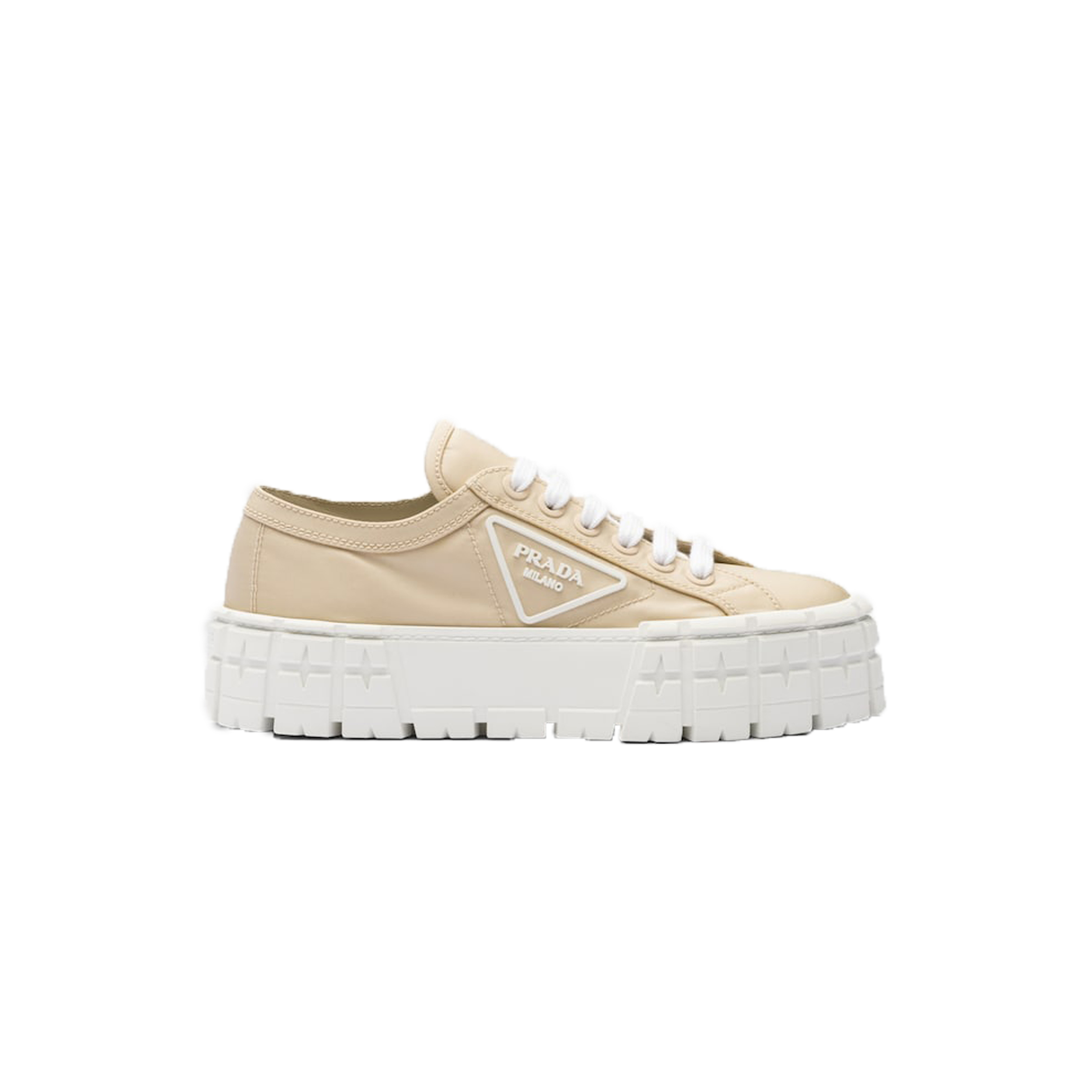 PRADA DOUBLE WHEEL RE-NYLON GABARDINE SNEAKERS 1E260M